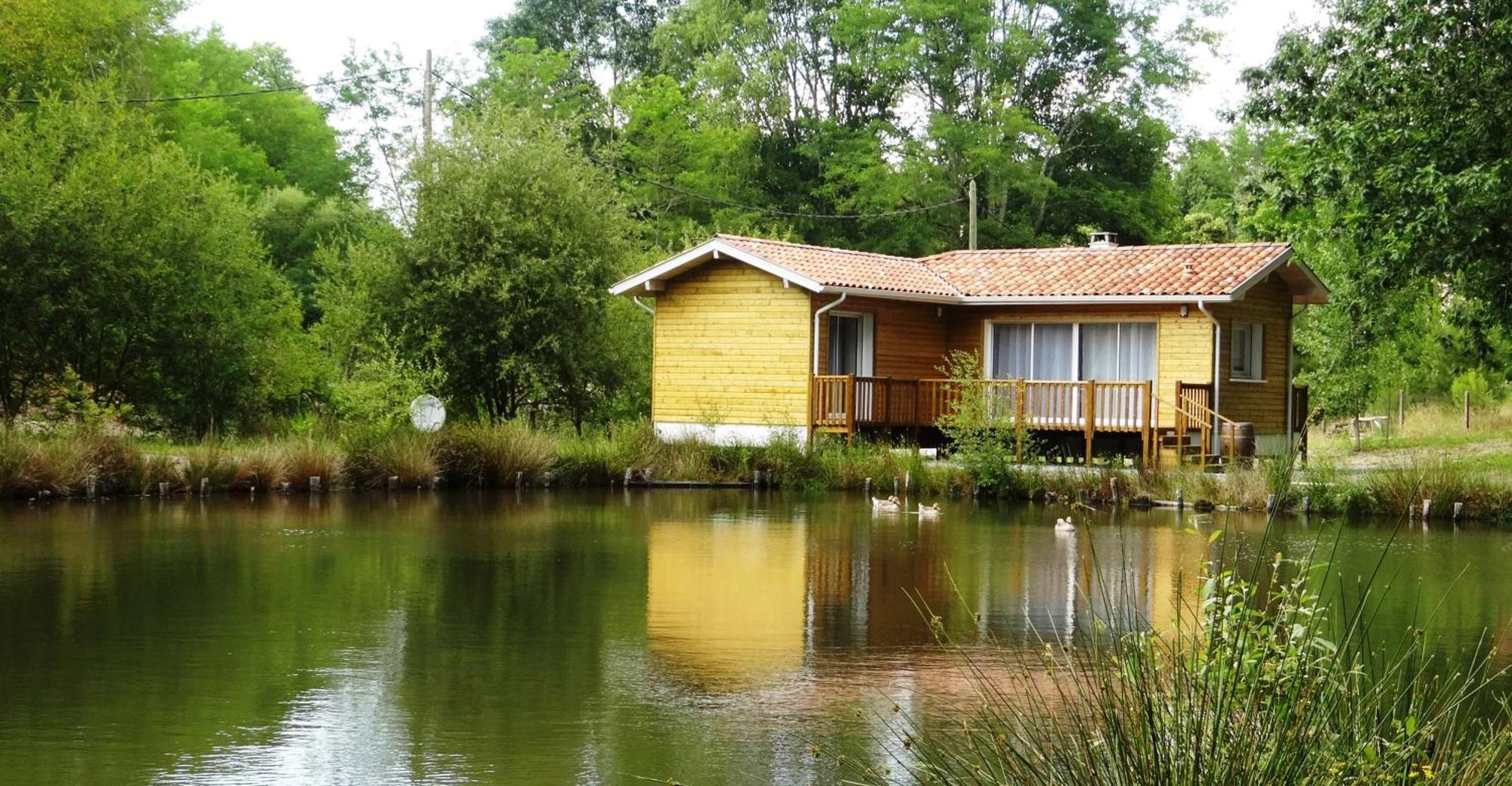 Chalet  Côté Lac Castets Extérieur photo